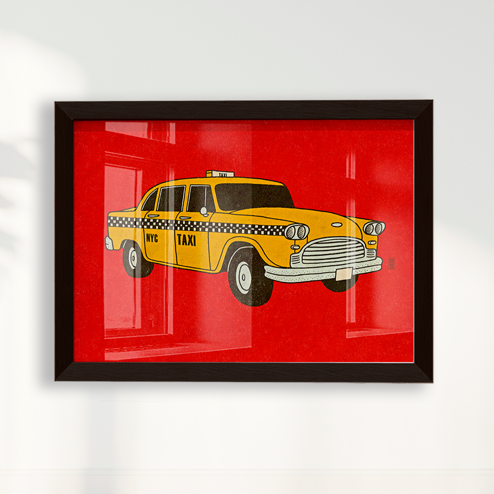 Quadro Taxi NYC por Thiago Villas Boas