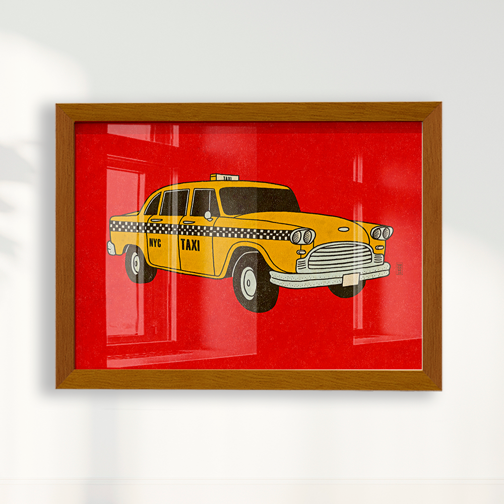Quadro Taxi NYC por Thiago Villas Boas