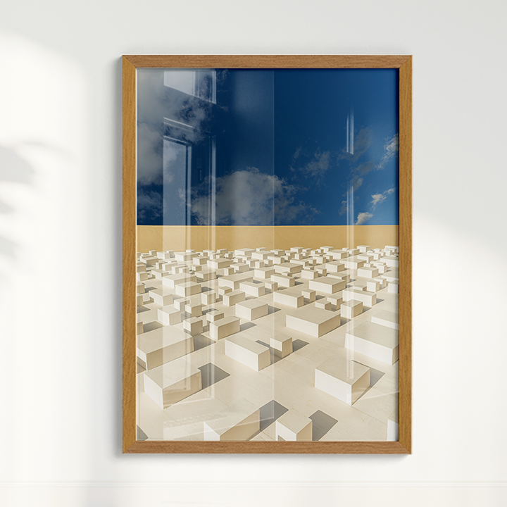 Quadro Teatro Nacional por Vanessa Zago - Tiragem Limitada