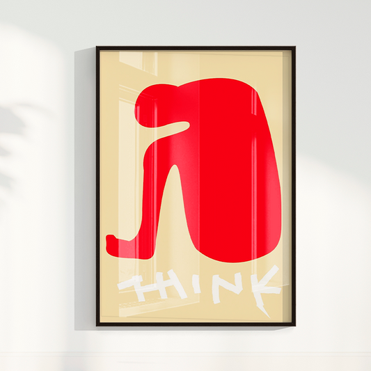 Quadro Think por Heloisa Camargo