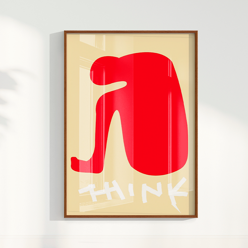 Quadro Think por Heloisa Camargo