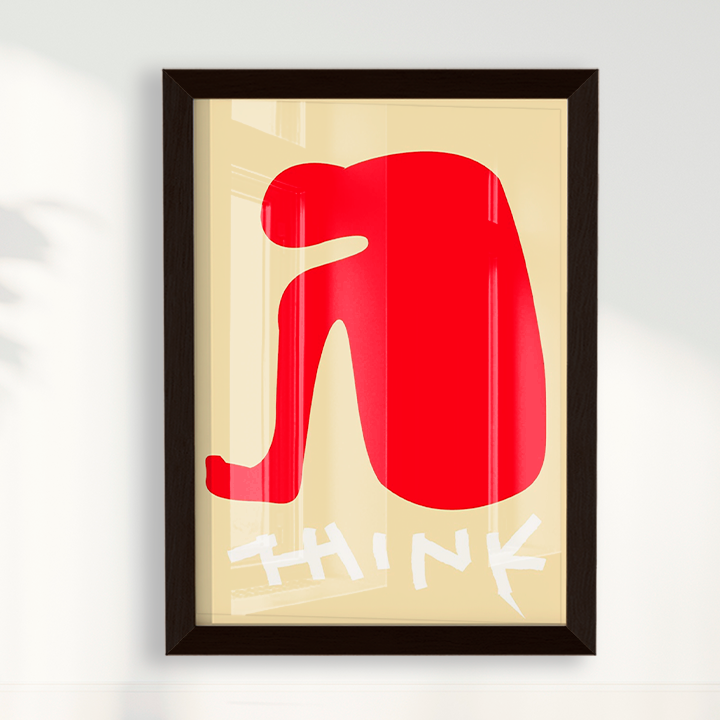 Quadro Think por Heloisa Camargo