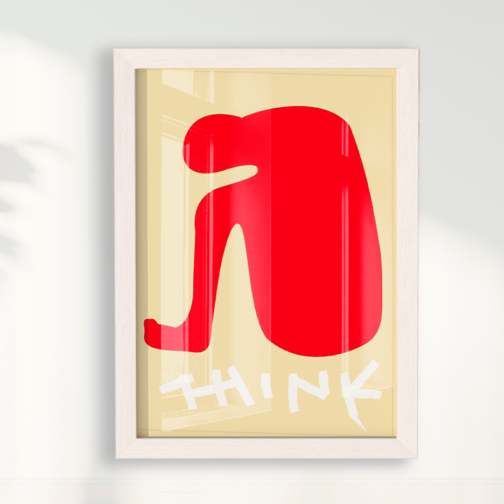 Quadro Think por Heloisa Camargo
