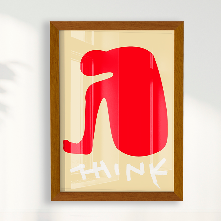 Quadro Think por Heloisa Camargo