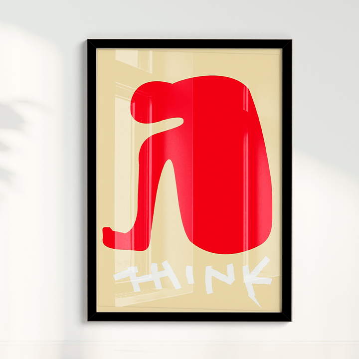 Quadro Think por Heloisa Camargo