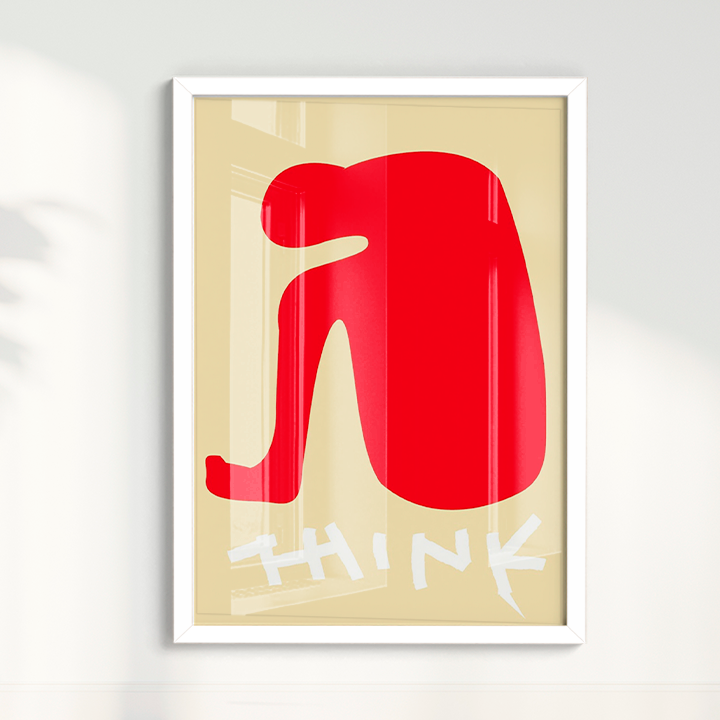 Quadro Think por Heloisa Camargo
