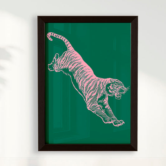 Quadro Tiger - Green