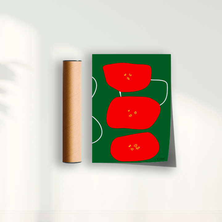 Quadro Três Flores por Lydianne Carney