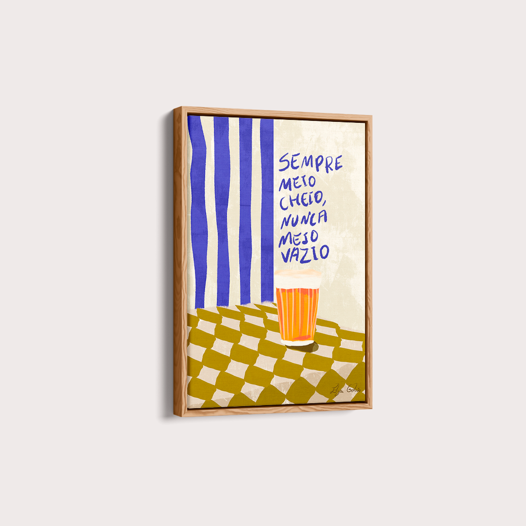 Quadro Sempre meio cheio por Elizeu Galvão
