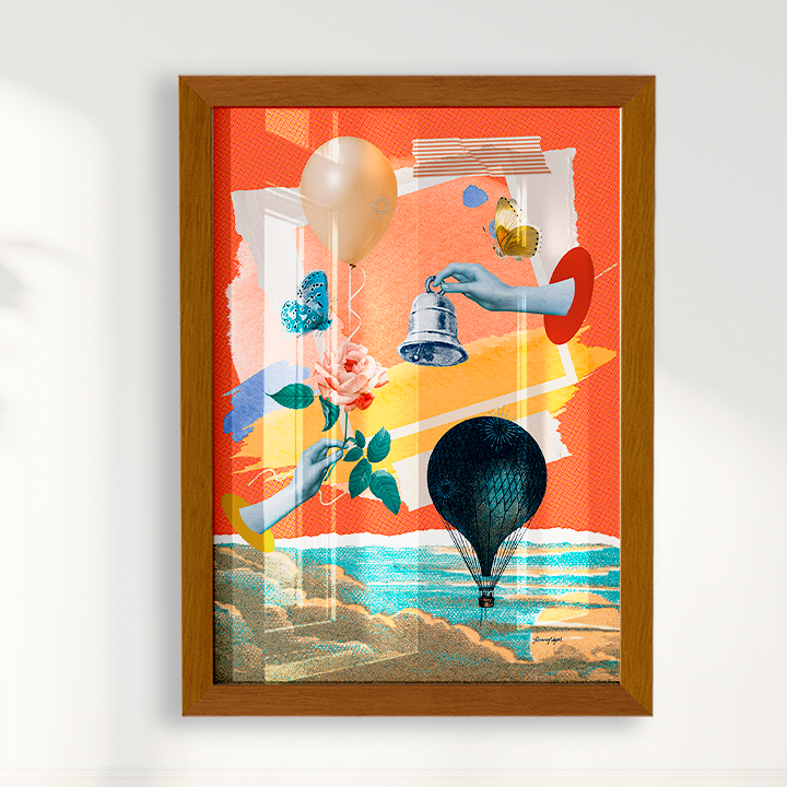 Quadro Sino e Balão por Adoro Cores