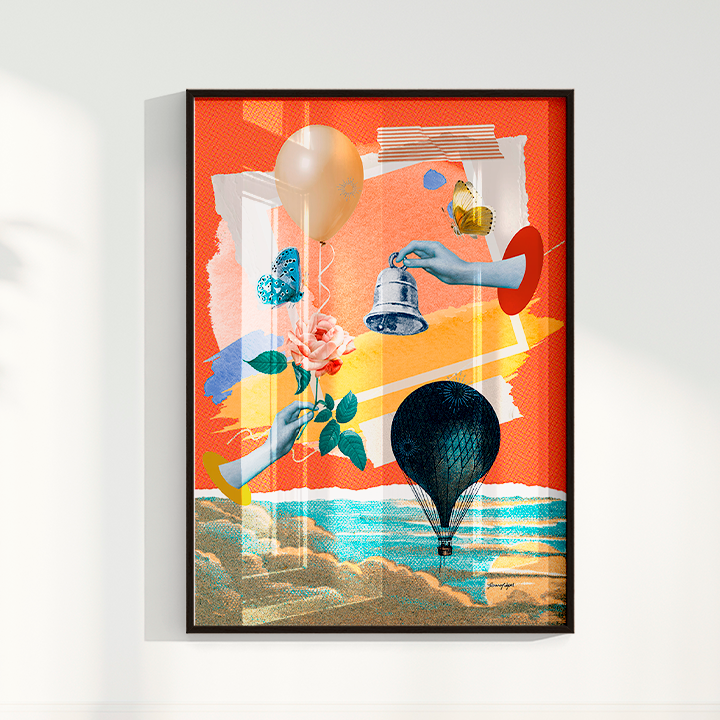 Quadro Sino e Balão por Adoro Cores