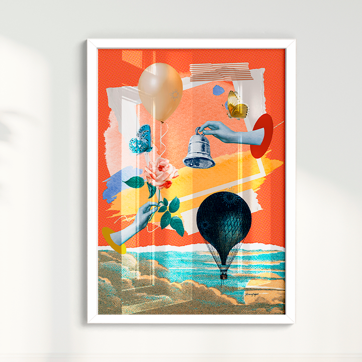 Quadro Sino e Balão por Adoro Cores