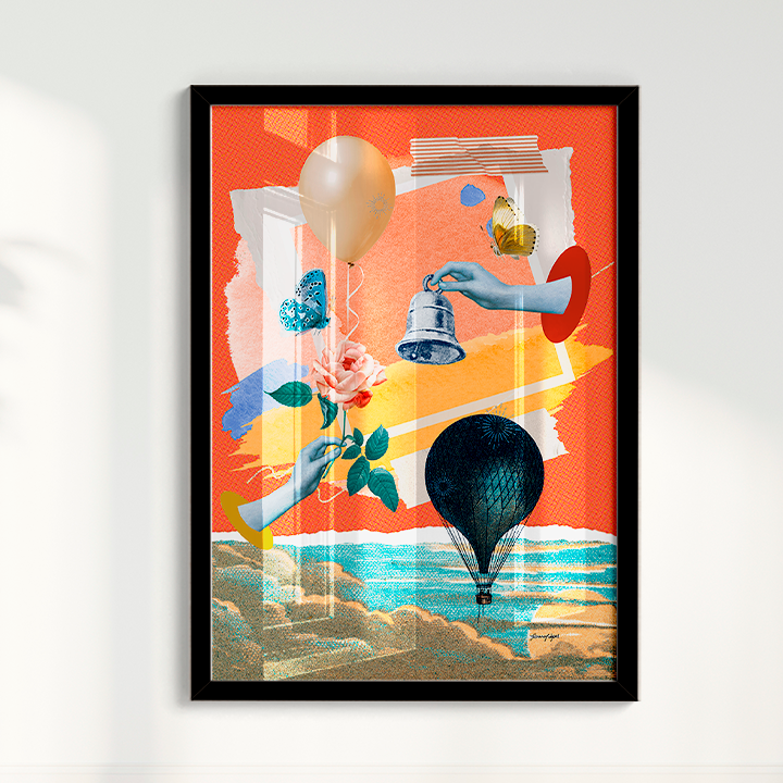 Quadro Sino e Balão por Adoro Cores