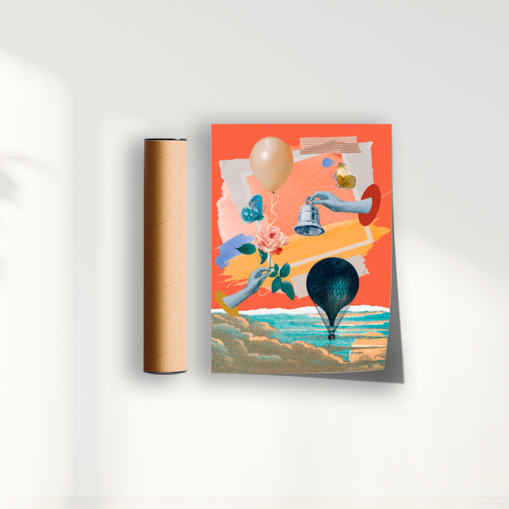 Quadro Sino e Balão por Adoro Cores