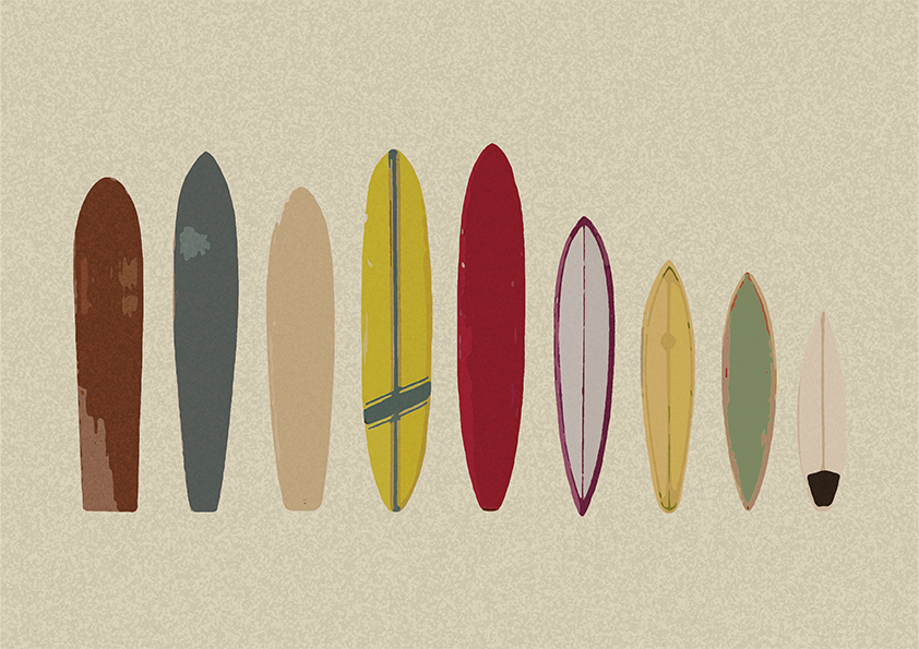 Quadro Pranchas de Surf