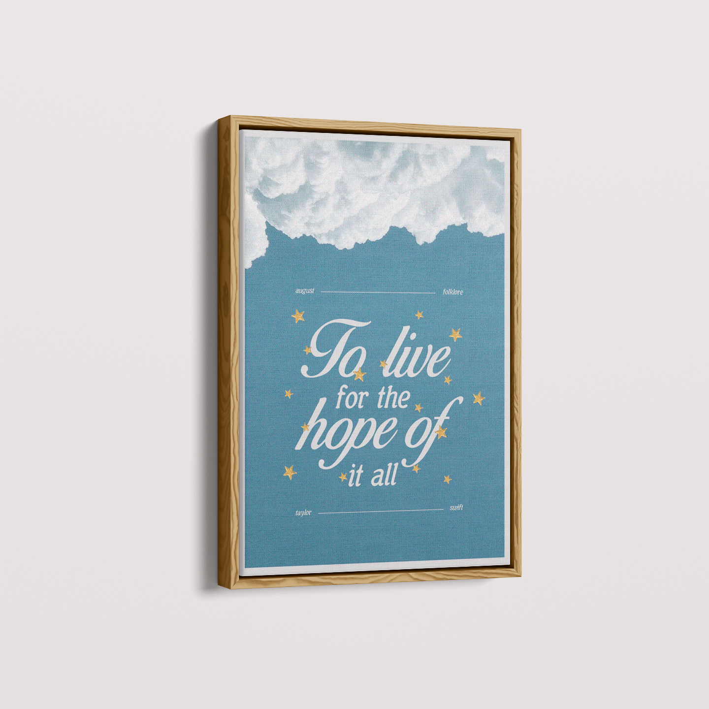 Quadro Livin ' for the hope por Larissa Lira