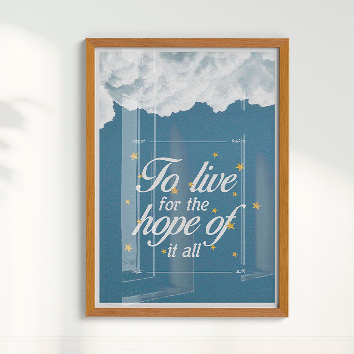Quadro Livin ' for the hope por Larissa Lira
