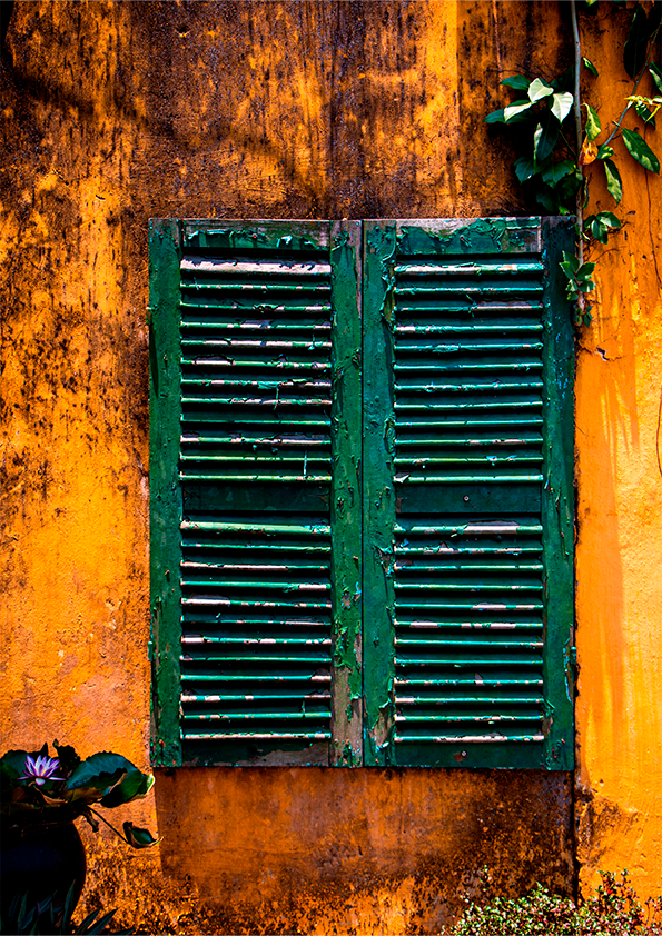 Quadro uma Janela verde por Larissa Heitmann