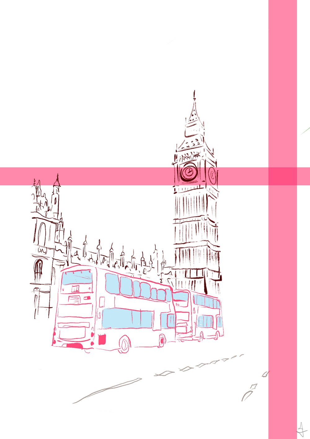 Quadro Londres por João de Rossi