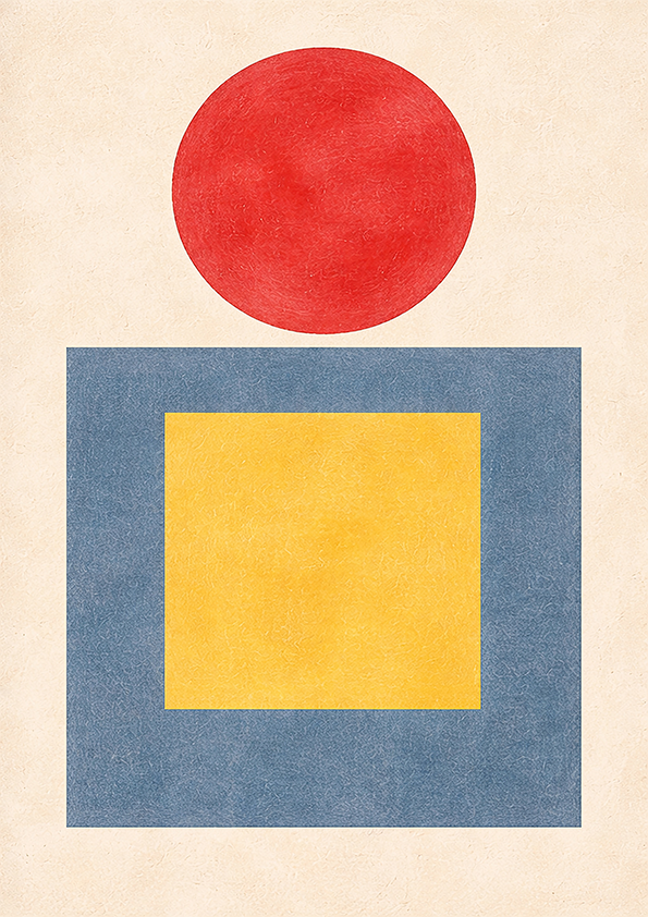 Quadro METADE DO QUADRADO por Vitória Fitz