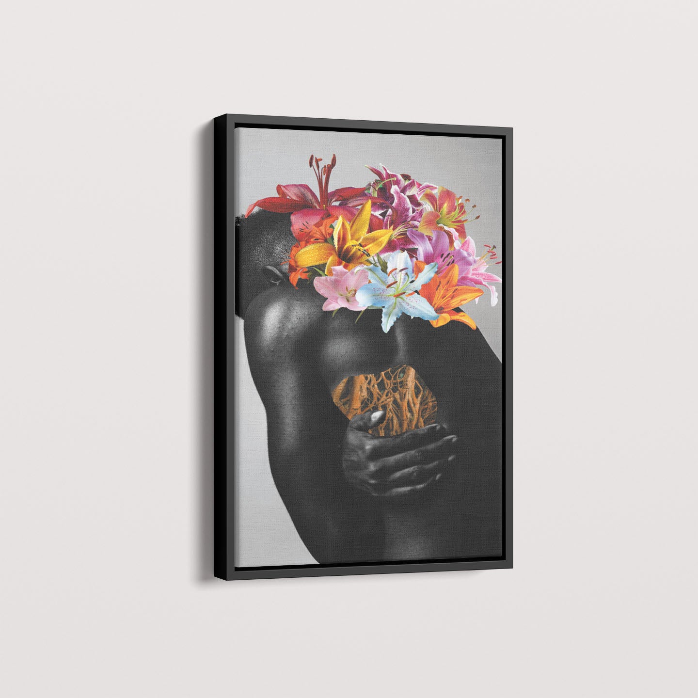 Quadro A dor de florescer por Bruna Carolina