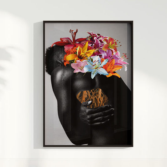 Quadro A dor de florescer por Bruna Carolina