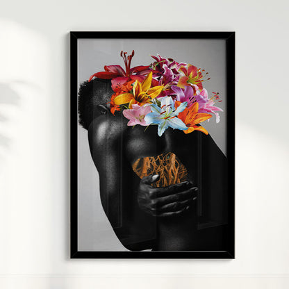 Quadro A dor de florescer por Bruna Carolina