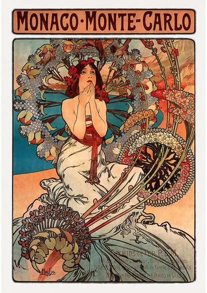 Monte Carlo por Alphonse Mucha