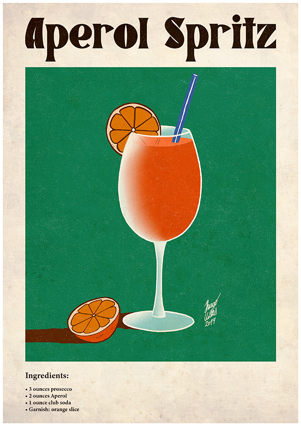 Quadro Aperol Spritz por Thiago Villas Boas