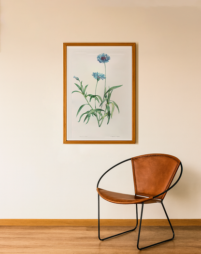 Quadro Blue Flower Tamanho A1 Pronta Entrega