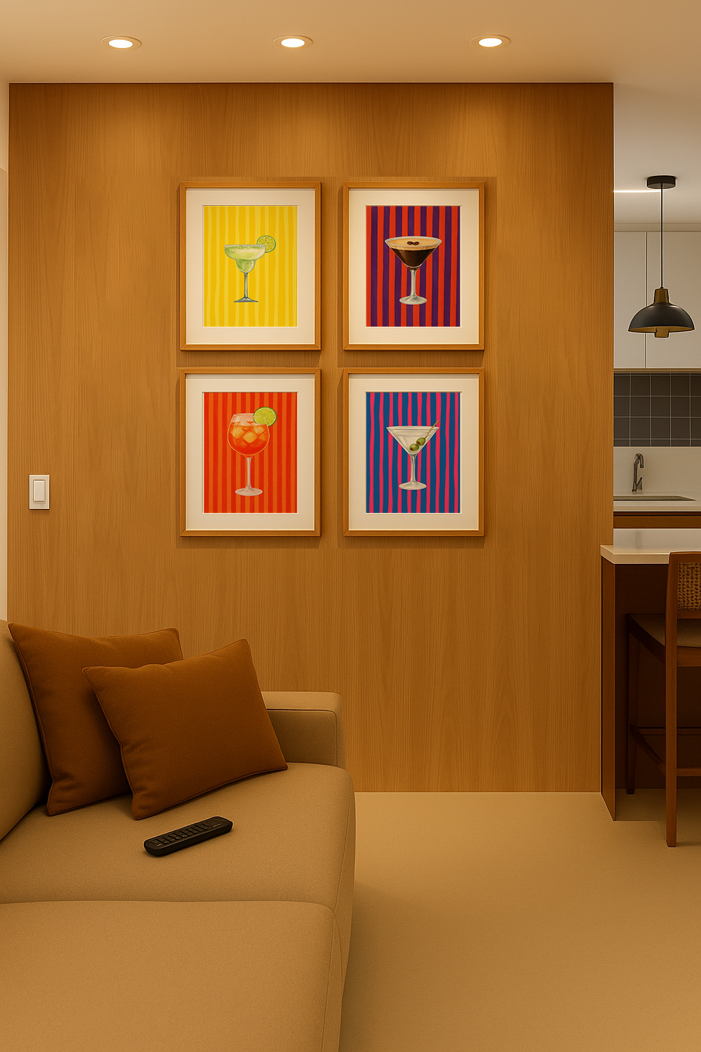 Composição de Quadros Cocktails