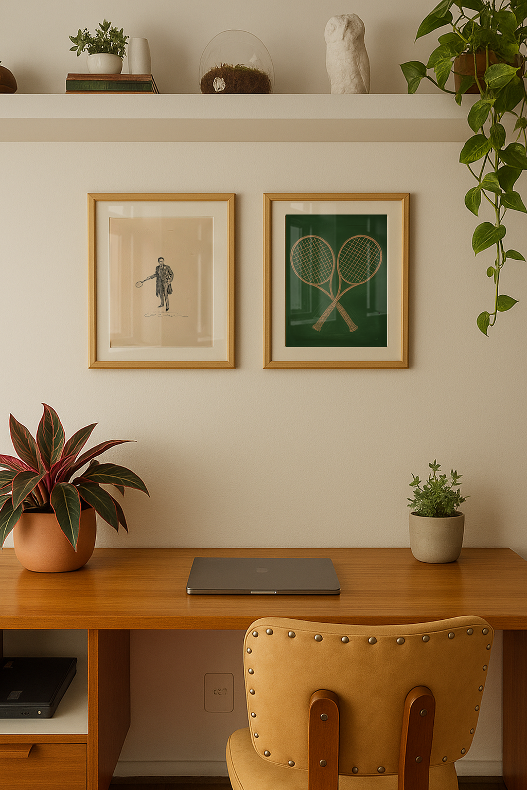 Composição de Quadros dupla tenni