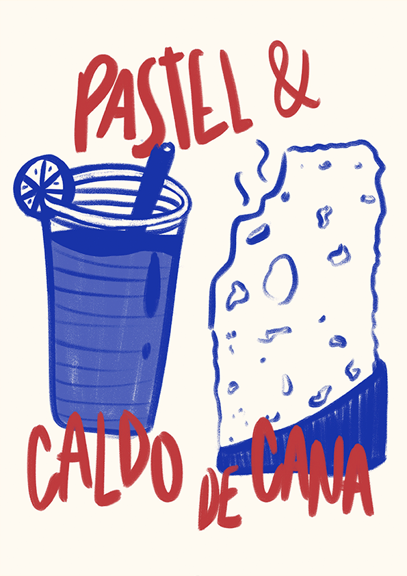 Quadro Pastel e Caldo de Cana Brasilidades Jpeg