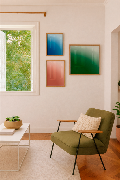 Composição de 3 Quadros - Degradê I