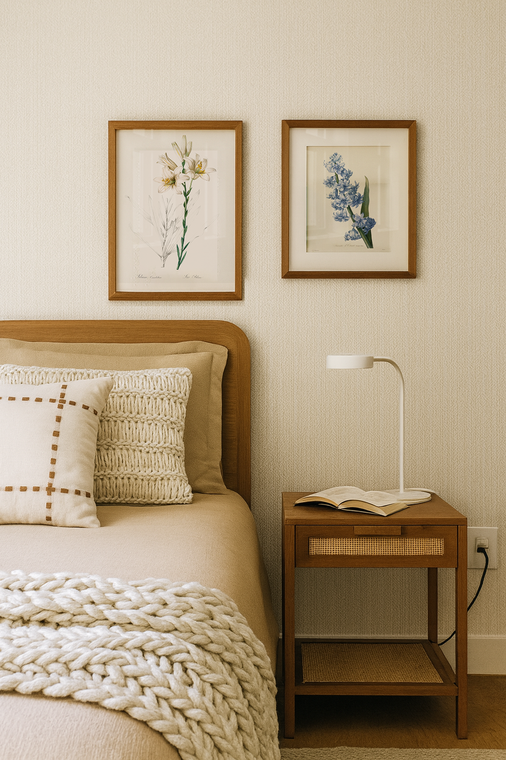 Composição de Quadros quarto - Floral II