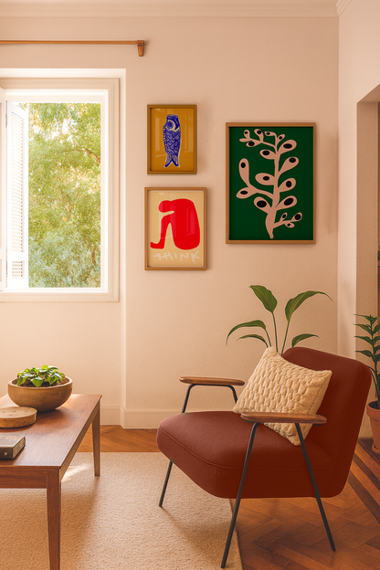 Composição de 3 Quadros - Think