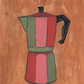 Quadro Cafeteira por aquarelando