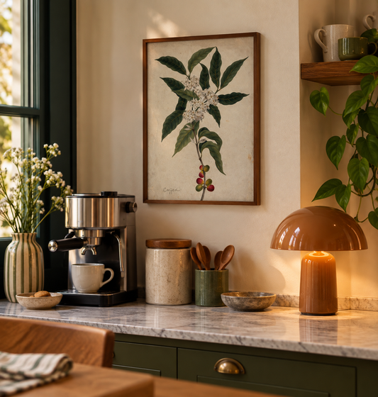 Quadro Ramo de Café Vintage