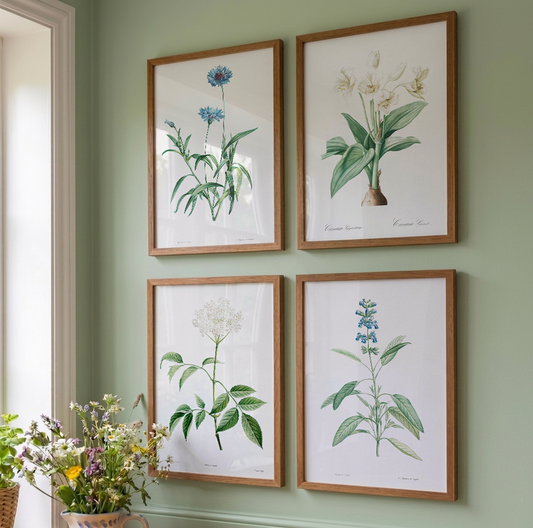 Composição de Quadros 4 Flores