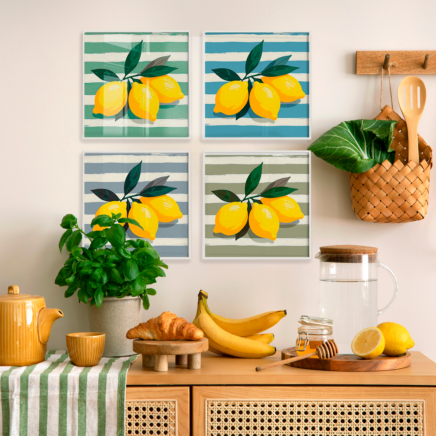 Composição quadros Limão Siciliano