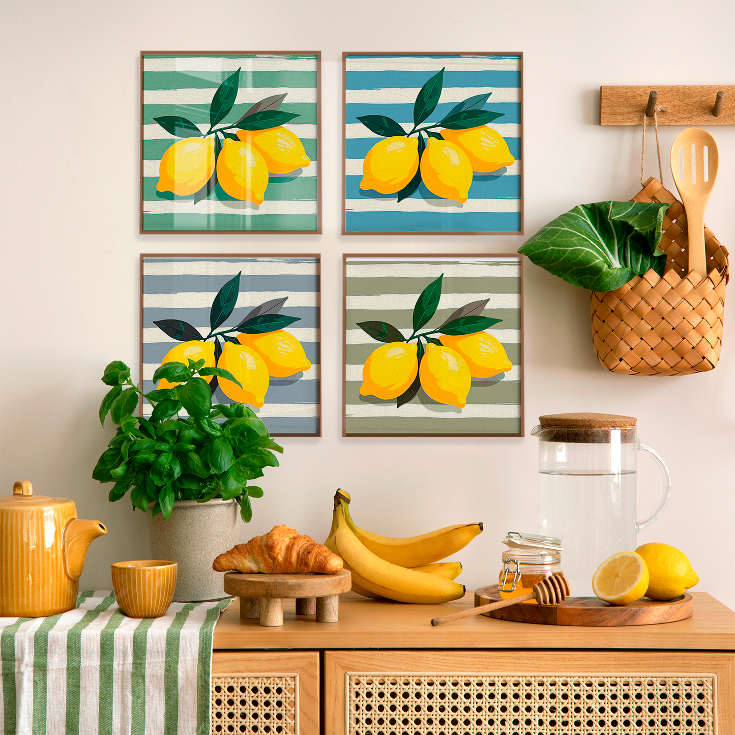 Composição quadros Limão Siciliano