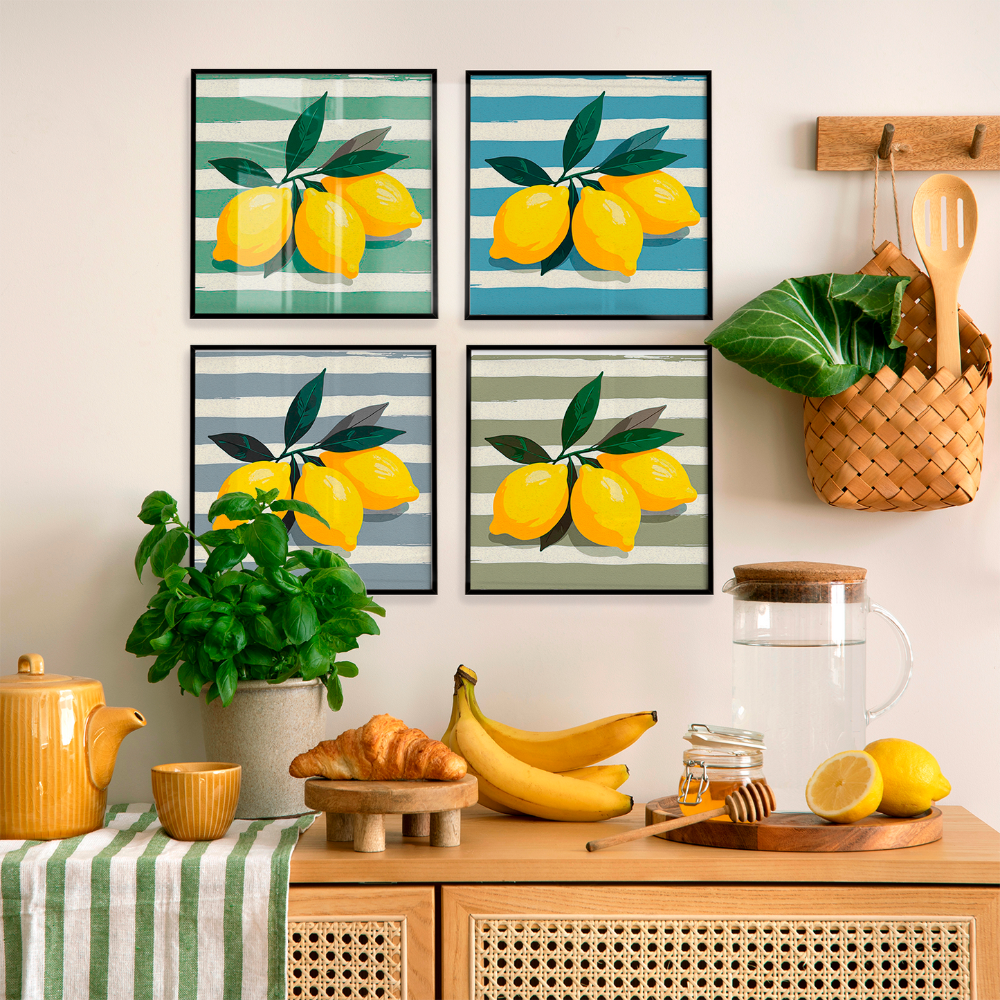 Composição quadros Limão Siciliano