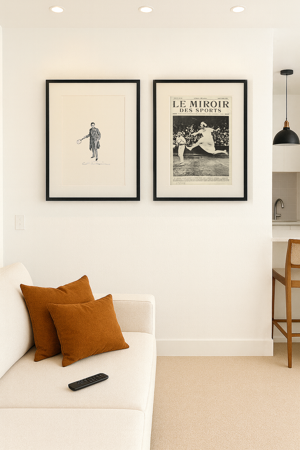 Composição de Quadros Tennis com Paspatur III