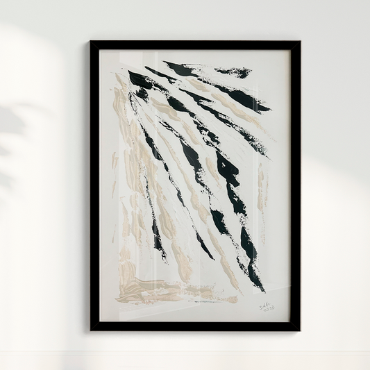 DÍPTICO Prata e Preto Quadros por D.H.G Abstracts