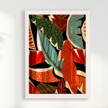 Quadro Folhas Abstratas por Mário Soares