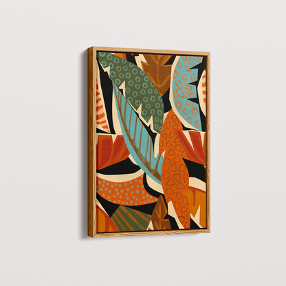 Quadro Folhas Abstratas por Mário Soares