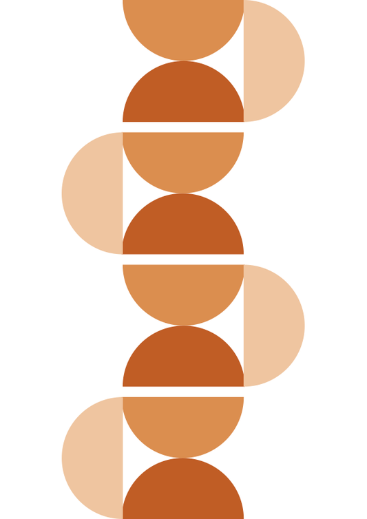 Geométrico Snake Terra por Flávia Miranda