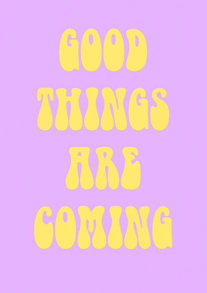 Quadro Good Things are Coming por Thiago Villas Boas