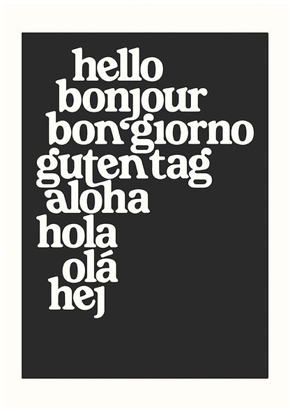 Quadro Hello por Thiago Villas Boas