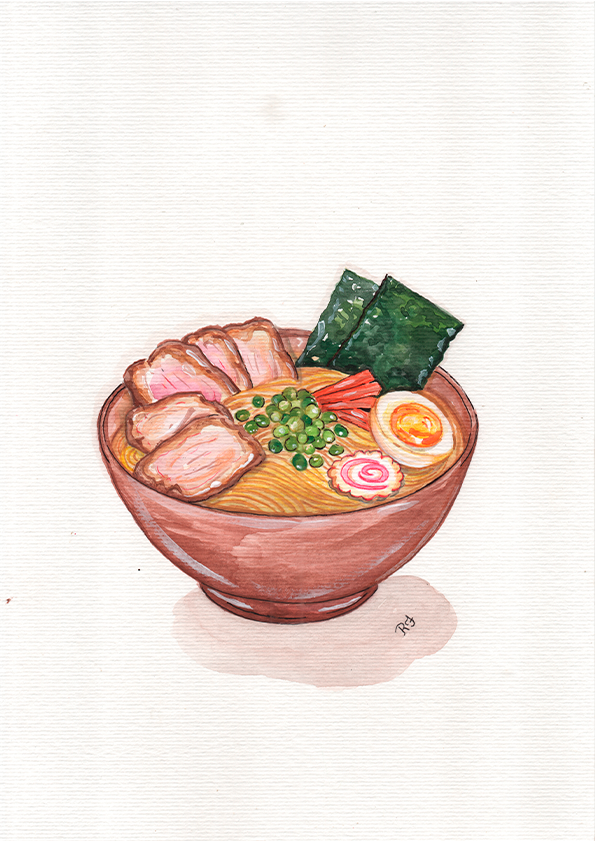 Quadro Ramen por Rayana Karoline